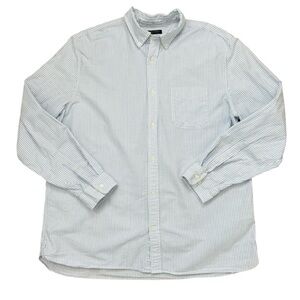 Banana‎ Republic Untucked Standard Fit Organic Cotton Long Sleeve Button Down